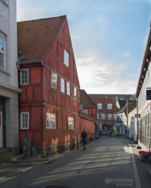Classic Red Danish House at #2 Graven Street, Aarhus