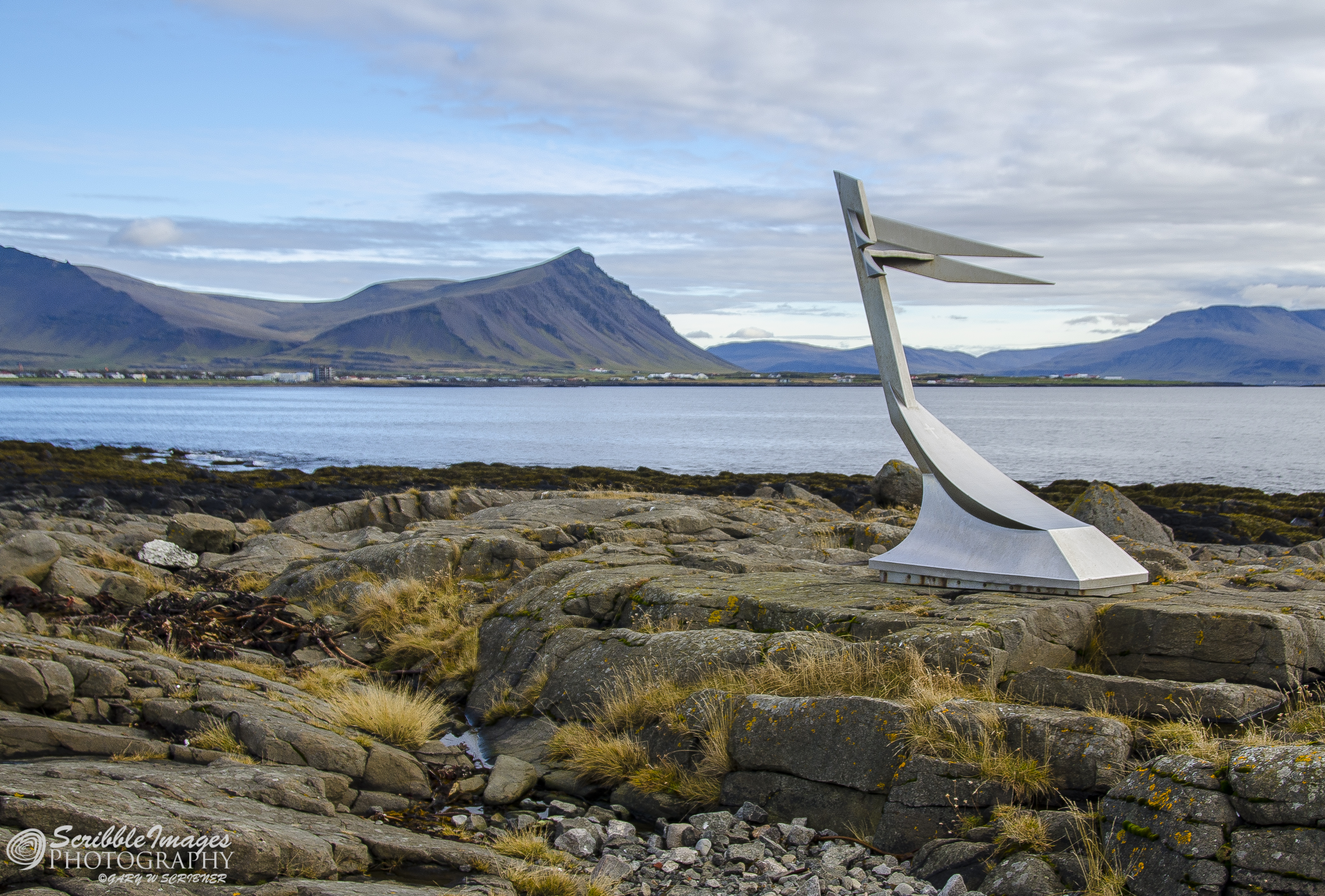 Memorial to Mermaid Boat, Akranes Lighthouse