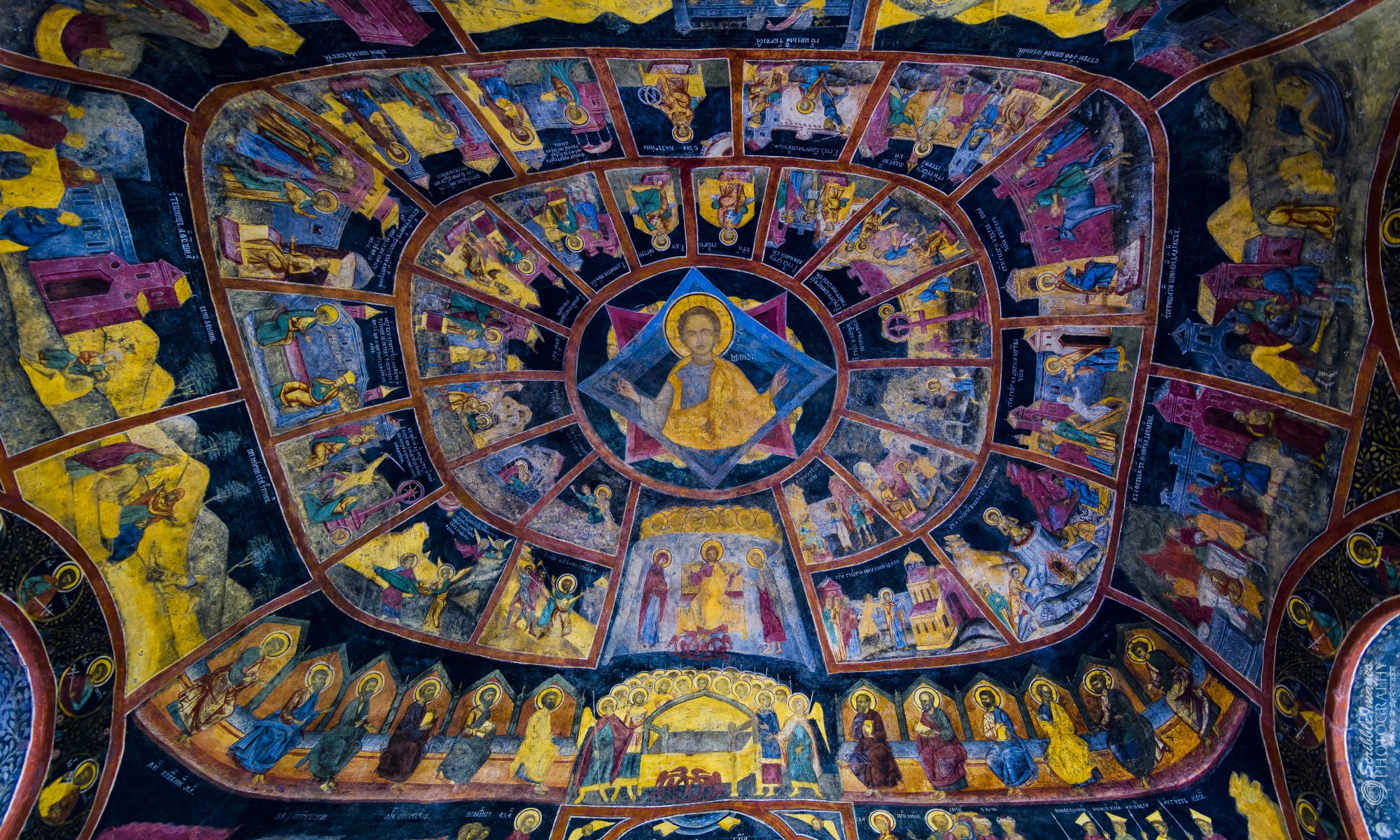 Fresco at the Sinaia Monastery